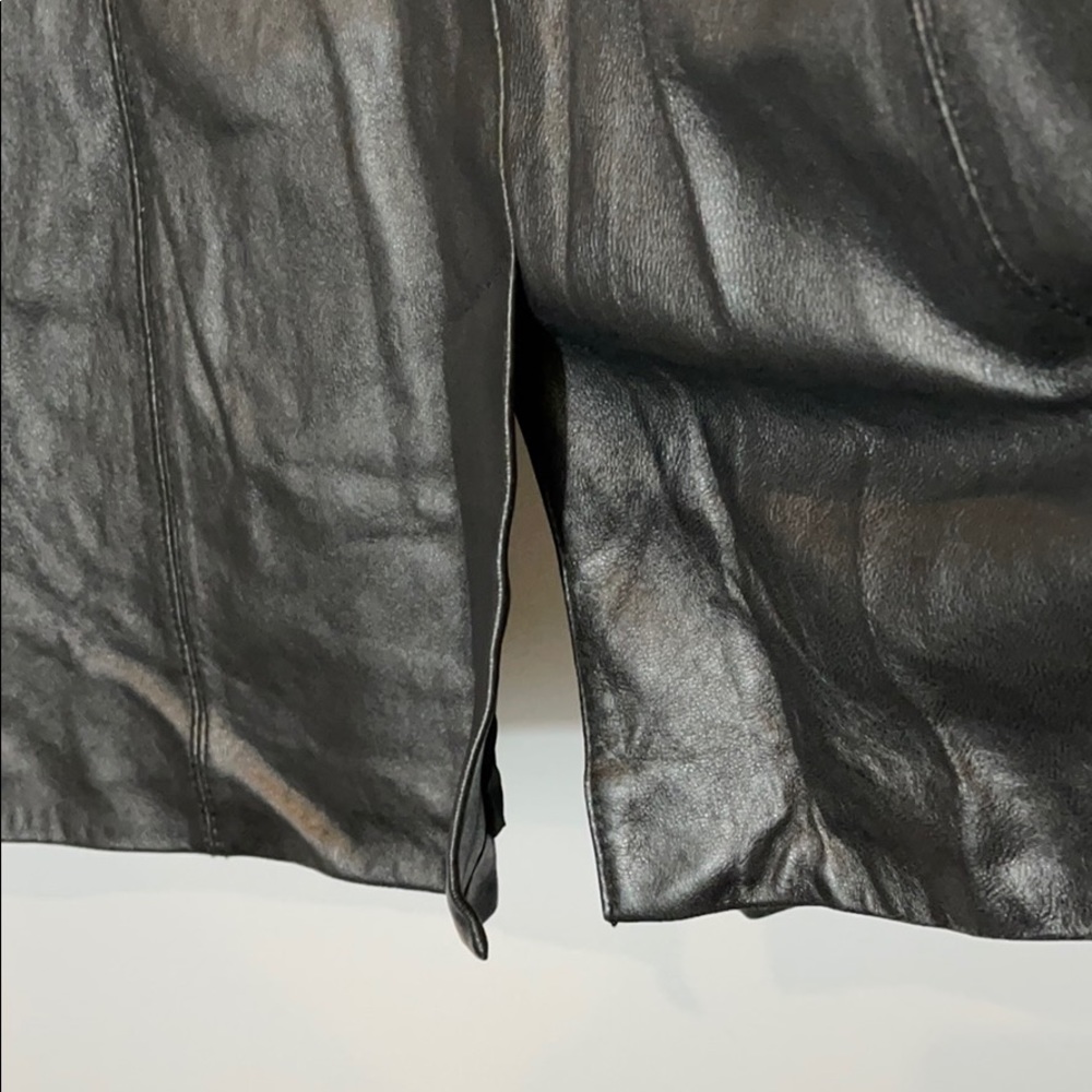 Kenneth Cole New York 💯 Leather Coat 1X - Picture 11 of 13